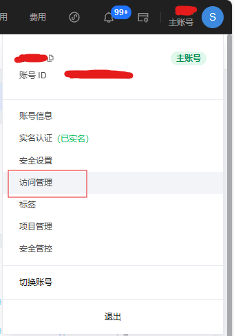 进入访问管理